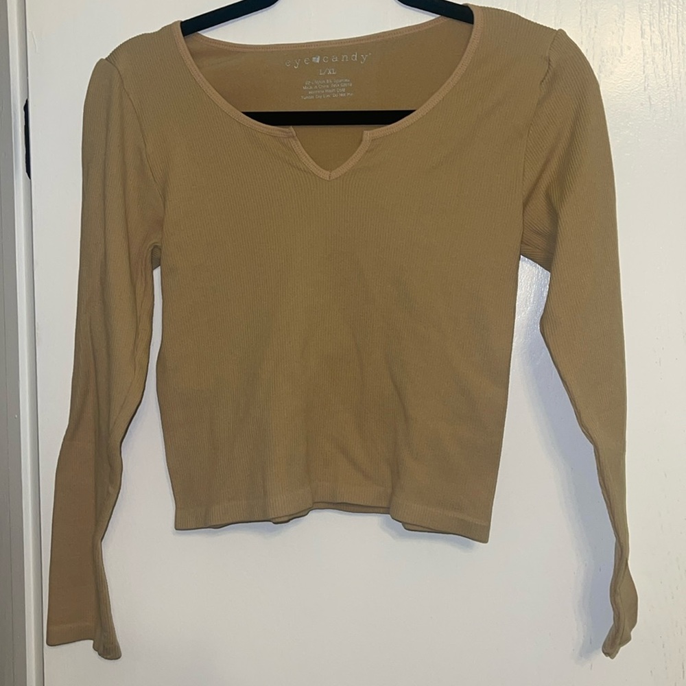 Long sleeve crop top